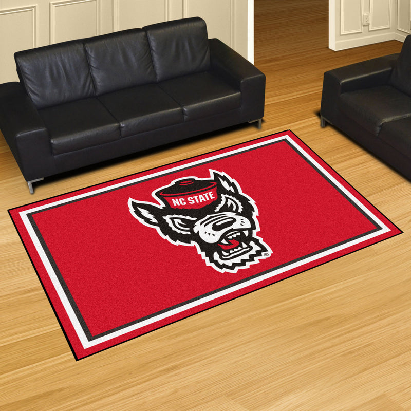 North Carolina State University Wolf Collegiate 5x8 Plush Rug