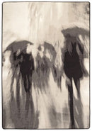 Rainy Day Stroll Grayscale In the Moment Collection Area Rug