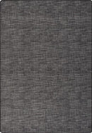 Broadcloth Black Linen Imagine Figurative Collection Area Rug