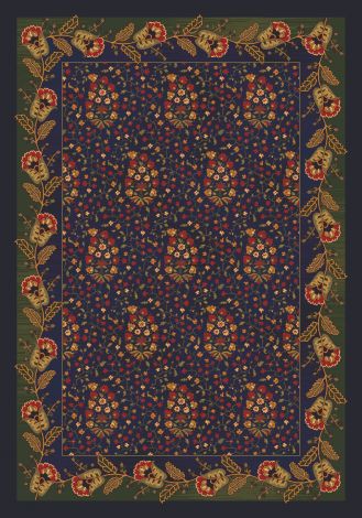 Caramay Midnight Kashmiran Pastiche Collection Area Rug