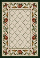 Cornucopia Opal Emerald Seasonal Collection Area Rug