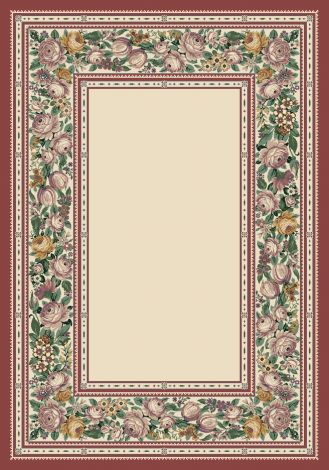 English Floral Opal Innovations Collection Area Rug