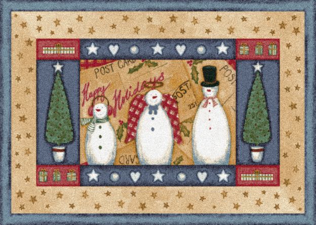 Frosty & Family Holiday Holiday Collection Area Rug