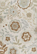 Garden Passage Ivory Mix & Mingle Collection Area Rug