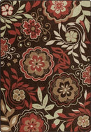 Garden Passage Native Red Mix & Mingle Collection Area Rug