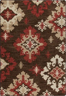 Highland Star Mahogany Mix & Mingle Collection Area Rug