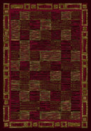 Kirala Dark Chocolate/Brick Innovations Collection Area Rug