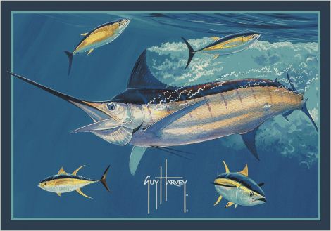 Marlin Tuna Guy Harvey Collection Area Rug