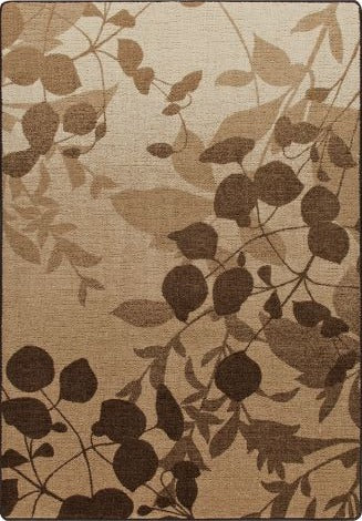 Nature's Silhouette Pottery Brown Mix & Mingle Collection Area Rug