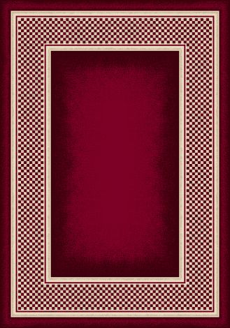 Old Gingham Ruby Innovations Collection Area Rug