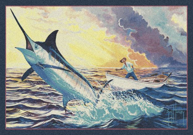 Old Man And The Sea Guy Harvey Collection Area Rug