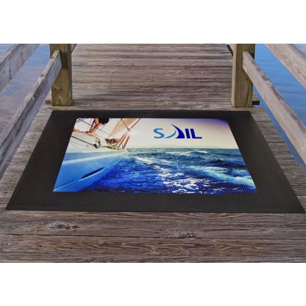 Easy Step All-Rubber Scraper Mat | Made in the USA | Custom-Mats.com