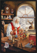 Santa Gift Workshop Holiday Collection Area Rug