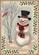 Snow Day Sandstone Holiday Collection Area Rug