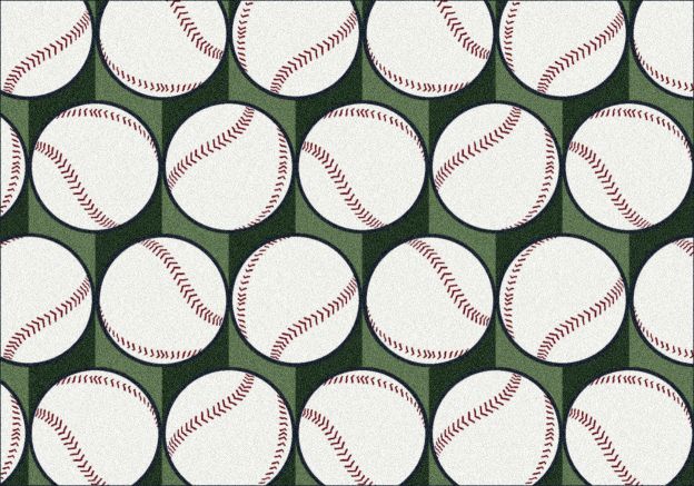 Batters Rug Swing Batter Theme Rugs 2 Collection Area Rug | Made in the USA