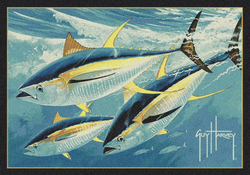 Yellow Fin Tuna Guy Harvey Collection Area Rug