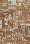 Urban Order Terra Cotta Mix & Mingle Collection Area Rug