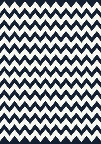 Vibe Navy Black & White Collection Area Rug