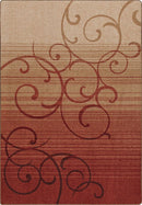 Whispering Wind Festival Red Mix Mingle Collection Area Rug
