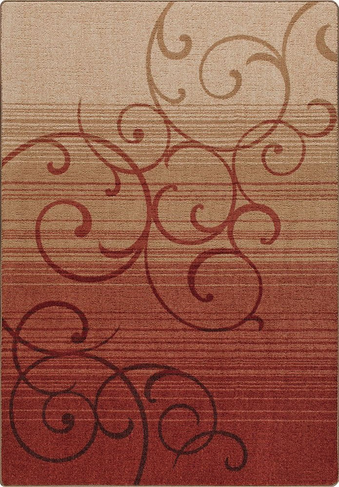Whispering Wind Festival Red Mix Mingle Collection Area Rug